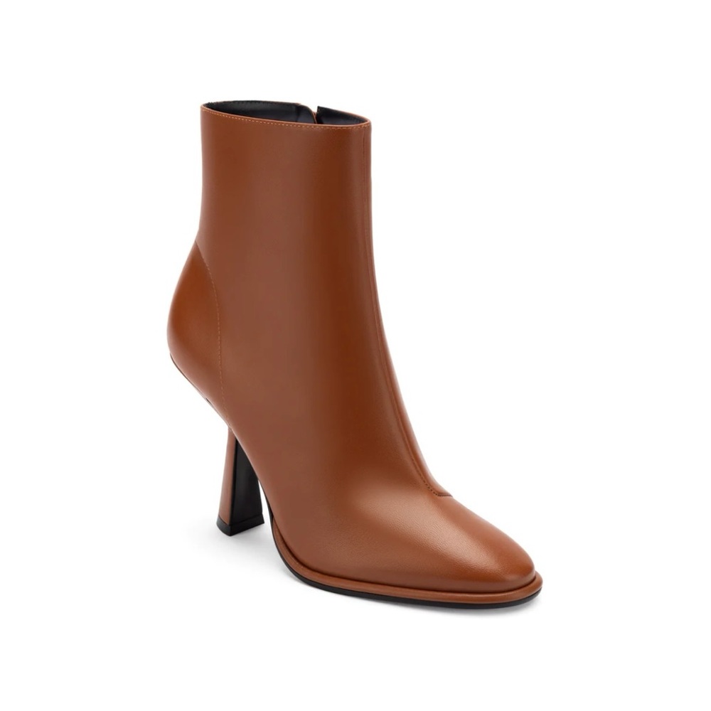 MERCEDES CASTILLO Nappa Leather Boots Cognac